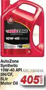 AutoZone Auto Zone Synthetic 10W-40 API SN/CF, Motor Oil AZC.10W405L-5Ltr offer