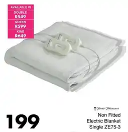 Save Hyper Pure Pleasure Non Fitted Electric Blanket Single offer
