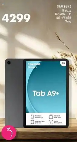 Save Hyper SAMSUNG Galaxy Tab A9+ 11" 5G 4/64GB Gray offer