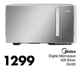 Save Hyper Midea Digital Microwave Silver Em30 offer