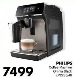 Save Hyper PHILIPS Coffee Machine Omnia Black offer