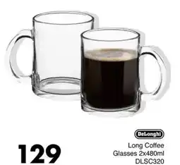 Save Hyper DeLonghi Long Coffee Glasses offer