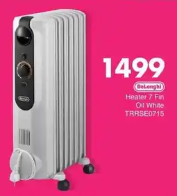 Save Hyper DeLonghi Heater 7 Fin Oil White offer