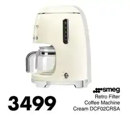 Save Hyper Smeg Retro Filter Coffee Machine Cream offer