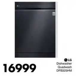 Save Hyper LG Dishwasher Quadwash DFB325HM offer