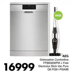 AEG Dishwasher Comfortline + Free Electrolux Stick Vac Pure