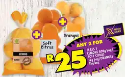Class 1 Lemons/ Soft Citrus/ Oranges