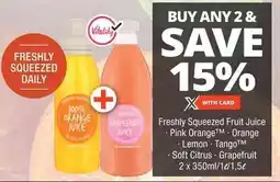 Checkers Freshly Squeezed Fruit Juice offer