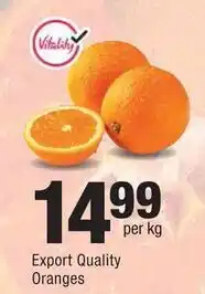 Checkers Export Quality Oranges offer