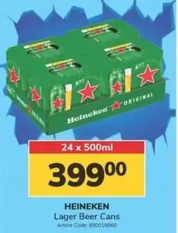 Jumbo HEINEKEN Lager Beer Cans offer