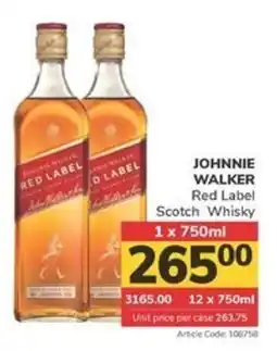 Jumbo JOHNNIE WALKER Red Label Scotch Whisky offer