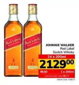 Jumbo JOHNNIE WALKER Red Label Scotch Whisky offer