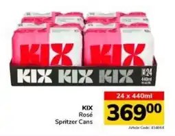 Jumbo KIX Rosé Spritzer Cans offer