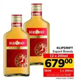 Jumbo KLIPDRIFT Export Brandy offer