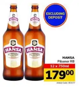 Jumbo HANSA Pilsener RB offer
