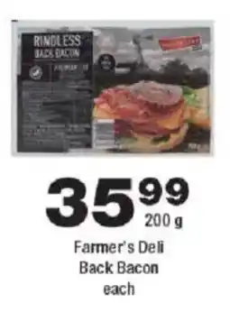 OK Foods Farmer's Deli Back Bacon offer