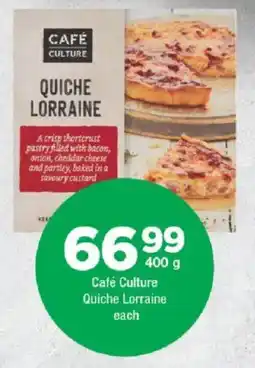 OK Foods Café Culture Quiche Lorraine offer