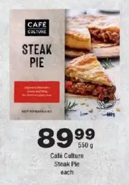 OK Foods Café Culture Steak Pie offer