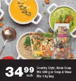 OK Foods Country Style, Bean Soup Mix or Soup & Stew Mix offer