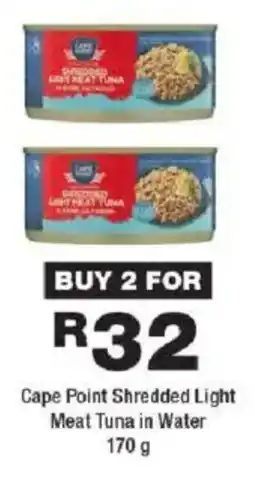 OK Foods Cape Point Shredded Light Meat Tuna in Water offer