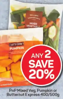 Pick n Pay Hypermarket PnP Mixed Veg, Pumpkin or Butternut Express offer