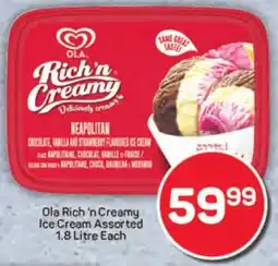Pick n Pay Hypermarket Ola Rich 'n Creamy Ice Cream Assorted offer