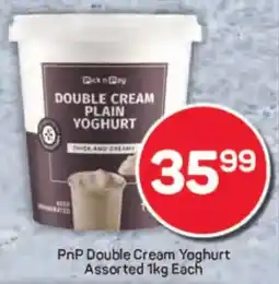 Pick n Pay Hypermarket PnP Double Cream Yoghurt Assorted offer