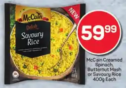 Pick n Pay Hypermarket McCain Creamed Spinach, Butternut Mash or Savoury Rice offer