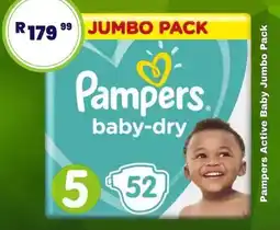 Super Save Pampers Active Baby Jumbo Pack offer