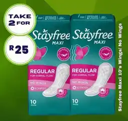 Stayfree Maxi Wings/ No Wings