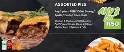 Super Save Any 2 Pies + FREE Stoney/ Sprite/Fanta/ Coca-Cola offer