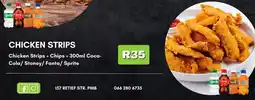Super Save Chicken Strips + Chips + Coca-Cola/Stoney/ Fanta/Sprite offer