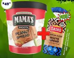Super Save Mama's Smooth Peanut Butter + FREE Sasko Bread offer