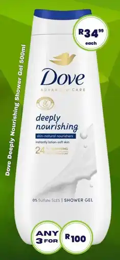 Super Save Dove Deeply Nourishing Shower Gel offer