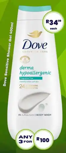Super Save Dove Sensitive Shower Gel offer