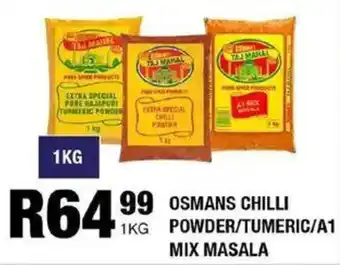 Take 'n Pay Osmans chilli powder/ tumeric/ A1 mix masala offer
