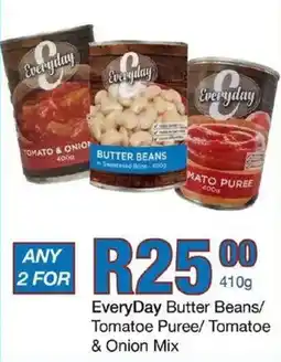 Take 'n Pay EveryDay Butter Beans/ Tomatoe Puree/ Tomatoe & Onion Mix offer