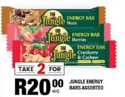Take 'n Pay Jungle energy bars assorted offer