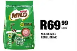 Take 'n Pay Nestle milo refill drink offer