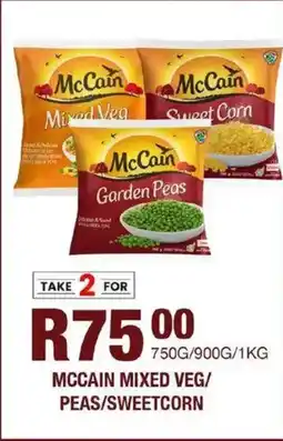 Take 'n Pay Mccain mixed veg/ peas/sweetcorn offer