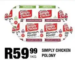 Take 'n Pay Simply Chicken Polony offer