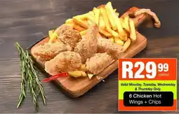 Take 'n Pay Chicken Hot Wings + Chips offer