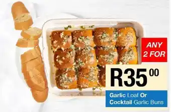 Take 'n Pay Garlic Loaf Or Cocktail Garlic Buns offer