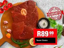 Take 'n Pay Texan Steaks offer
