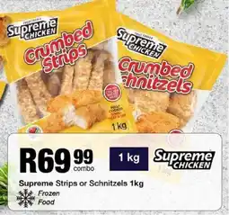Take 'n Pay Supreme Strips or Schnitzels offer