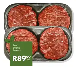 Save Beef Dhania Burgers offer