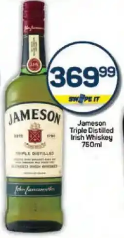 Pick n Pay Liquor Jameson Triple Distilled Irish Whiskey offer