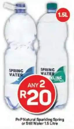 Pick n Pay Liquor PnP Natural Sparkling Spring or Still Water offer