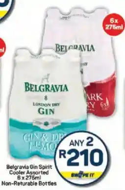 Pick n Pay Liquor Belgravia Gin Spirit Cooler Assorted Non-Returable Bottles offer