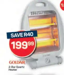 Pick n Pay Hypermarket GOLDAIR 2-Bar Quartz Heater offer